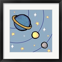 Partial Solar System Framed Print