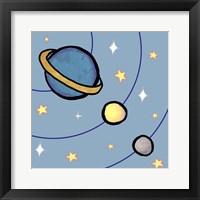 Partial Solar System Framed Print