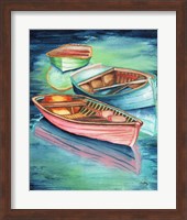 Docked Rowboats II Fine Art Print