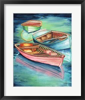 Docked Rowboats II Fine Art Print