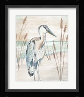 Heron By Beach Grass I Fine Art Print