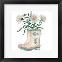 Floral Rain Boots Fine Art Print