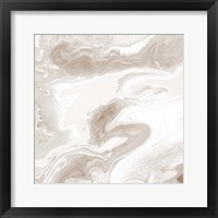 Midnight Cream Marble Fine Art Print