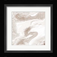 Midnight Cream Marble Fine Art Print