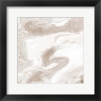 Midnight Cream Marble Fine Art Print