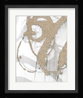 Gold Sparkle Strokes I Fine Art Print