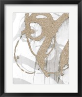 Gold Sparkle Strokes I Fine Art Print