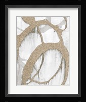 Gold Sparkle Strokes II Fine Art Print