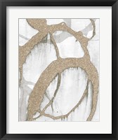 Gold Sparkle Strokes II Fine Art Print