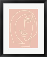 Figure Line Woman on Blush Fine Art Print