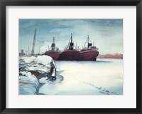 Frozen Dock Fine Art Print