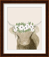 Floral Crowned Bull Fine Art Print