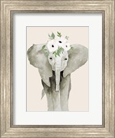 Floral Crowned Elephant Fine Art Print