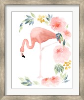 Floral Flamingo I Fine Art Print