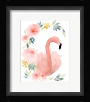 Floral Flamingo II Fine Art Print