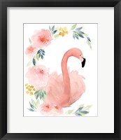 Floral Flamingo II Fine Art Print