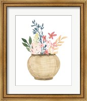 Basket Of Wild Flowers Fine Art Print