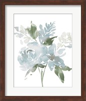 Restful Blue Floral II Fine Art Print