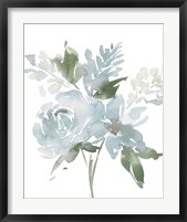 Restful Blue Floral II Fine Art Print