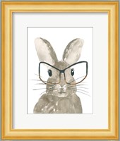 Bunny With Glasses Fine Art Print