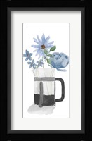 Tumbler Of Blue Flowers II Fine Art Print