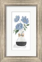 Tumbler Of Blue Flowers I Fine Art Print
