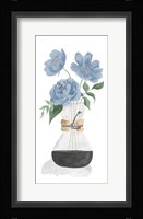 Tumbler Of Blue Flowers I Fine Art Print