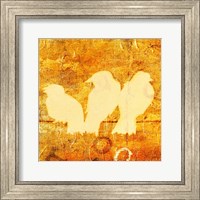 Birds Meeting Orange II Fine Art Print