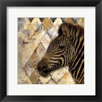 Golden Safari I (Zebra) Fine Art Print