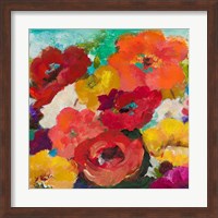 Cheerful Flowers Square Fine Art Print