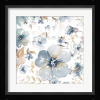 Indigo Beauty on White II Fine Art Print