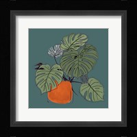 The Retro Pot On Teal II Fine Art Print