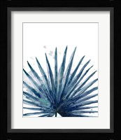Teal Palm Frond II Framed Print