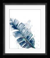 Teal Palm Frond III Framed Print