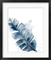 Teal Palm Frond III Framed Print