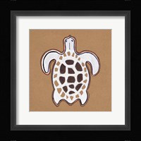 Ocean World Turtle Framed Print