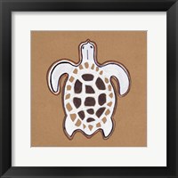 Ocean World Turtle Framed Print