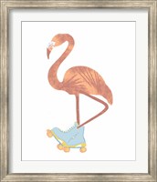 Skating Flamingo Fine Art Print