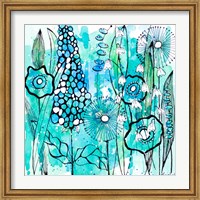 Cool Floral Day Square Fine Art Print