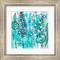 Cool Floral Day Square Fine Art Print