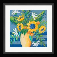 Floral Bursts Among the Blue Fine Art Print