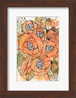 Burnt Orange Bouquet Fine Art Print
