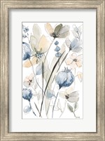 Blue And White Floral II Fine Art Print