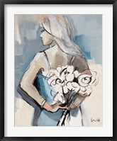 Girl with Flowers Fine Art Print
