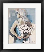 Girl with Flowers Fine Art Print