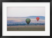 Hot Air Balloons over Kenya I Framed Print