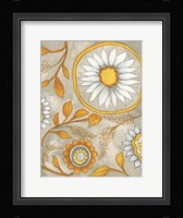 Flowers on Grey II Fine Art Print