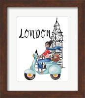 London By Moped Fine Art Print