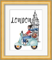 London By Moped Fine Art Print