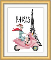 Paris By Moped Fine Art Print